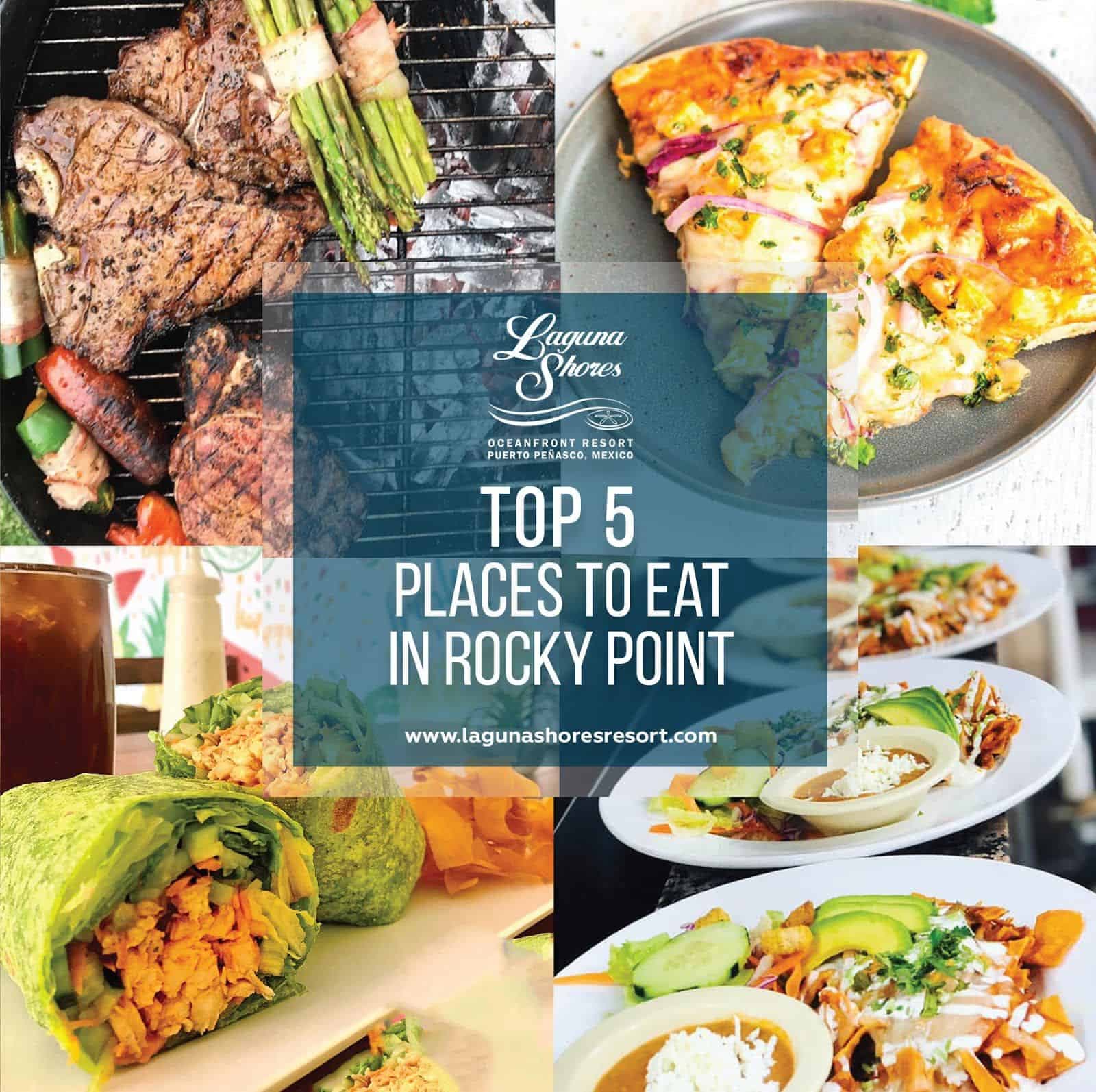 Top 5 places to eat in town in the month of July